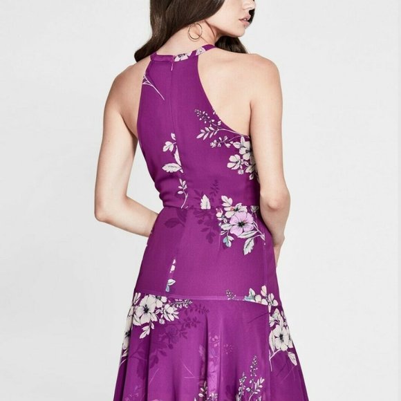 NWT Marciano Guess Purple Floral Halter Dress Sz S - Picture 5 of 6